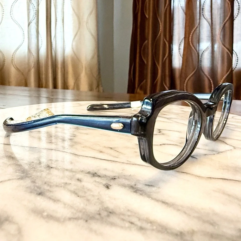 NEW! 50s VTG American Optical MCM Women Eyeglass Frames Eye Glasses Slate Blue